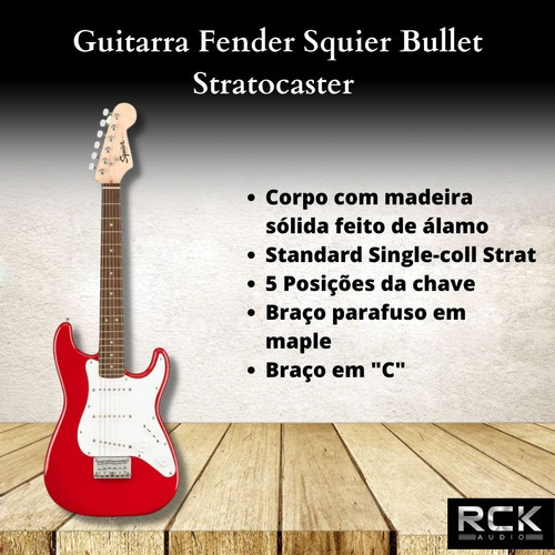 Guitarra Fender Squier Bullet Stratocaster Cor Bullet Dkr