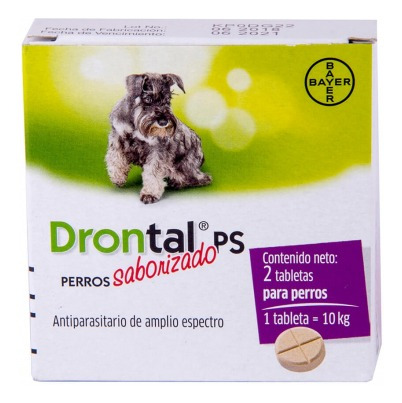 Drontal Ps Saborizado Perros Medianos 2tab Antiparasitario 