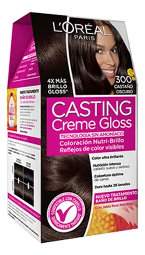 Tintura Para Cabello L'oréal Paris Casting Creme Gloss Casta 300 Castaño Oscuro