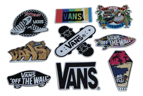 39 Calcomanías 10cm Vans Off The Wall Since 1966 Surf Skate