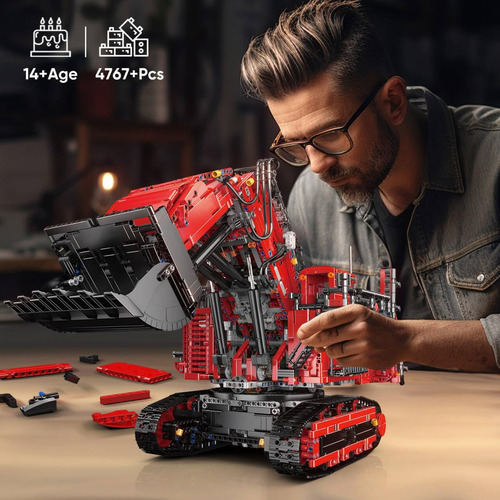 Juego De Bloques De Construcción De Excavadora Con Control R