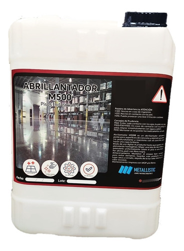 Abrillantador M500 Para Pisos Floor Finish 20l Metallistic