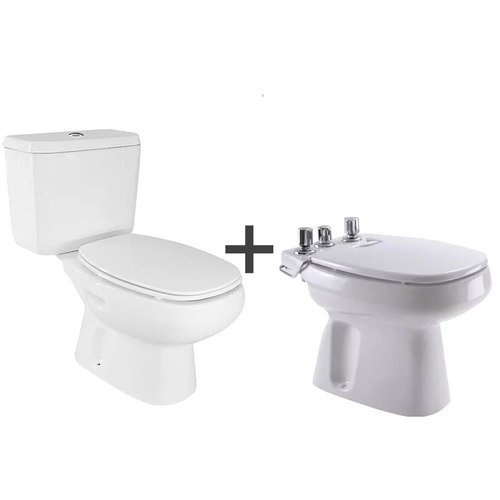 Combo Inodoro + Deposito + Bidet Linea Monaco Roca