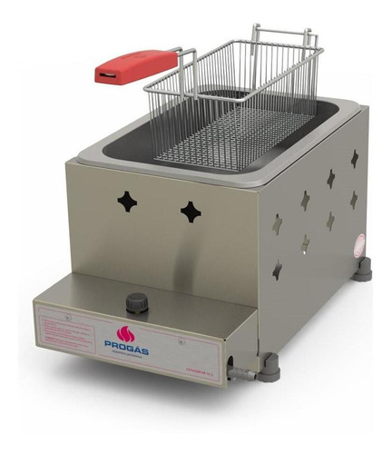 Fritadeira Tacho Fritador Progás Gás Alta Pressão Pr10g Cor Inox