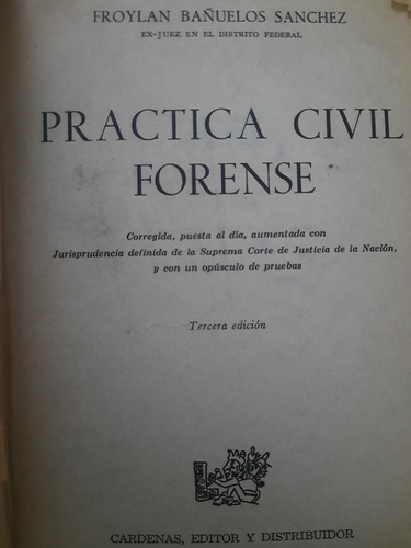 Práctica Civil Forense Froylan Bañuelos Sanchez