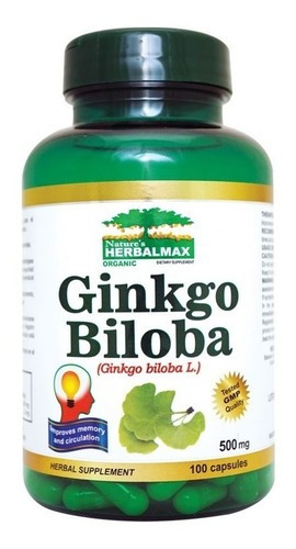 Ginkgo Biloba 500 Mg 100 Capsulas Herbalmax