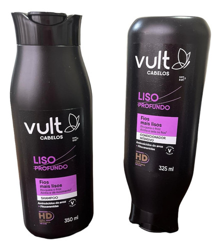 Vult Cabelos Liso Profundo Shampoo 350ml Condiciona 325ml