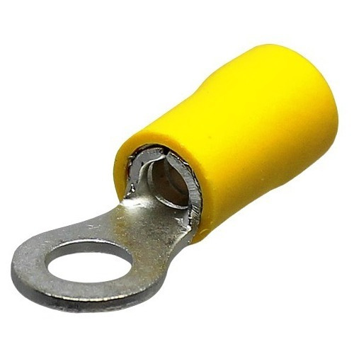 Terminal Aislada Circular, Color Amarillo, 10-12awg 34498