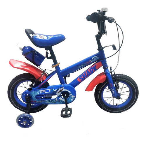 Imagen 2 de 6 de Bicicleta Rin 12 Plt Racing Shark Para Niños