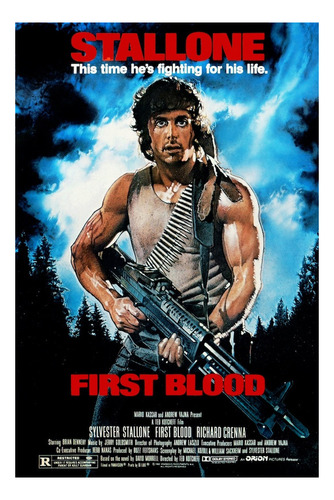 Rambo First Blood Poster Original 54006 60x90 Rocky Stallone