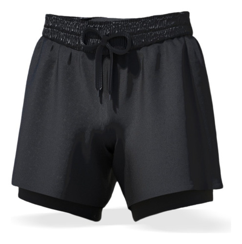 Short Con Licra  Deportiva 2 En 1 Short Para Playa Hombre