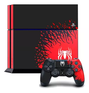 Skin Adhesivo Ps4 Fat Edicion Spiderman Decora Y Protege