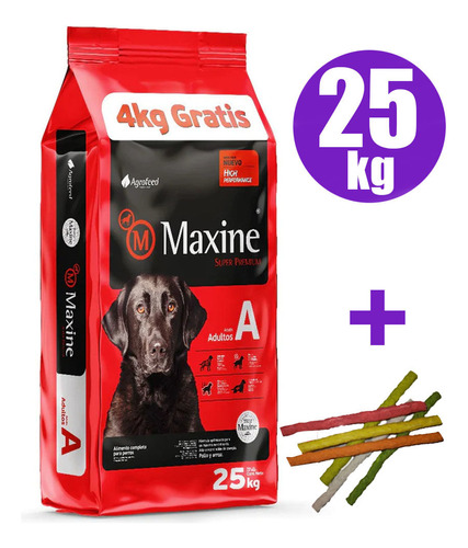 Maxine Perro Adulto 24kg Mas Snacks Super Premium Y Envio