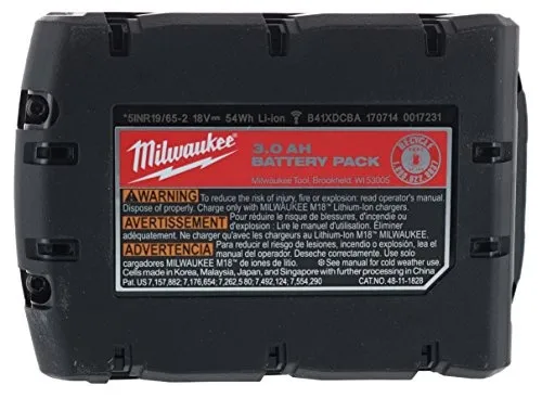 Milwaukee 48-11-1828 M18 Xc Red Lithium Batería De Iones De