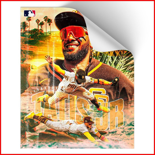 Poster Adherible Béisbol San Diego Fernando Tatís - 52x42cm