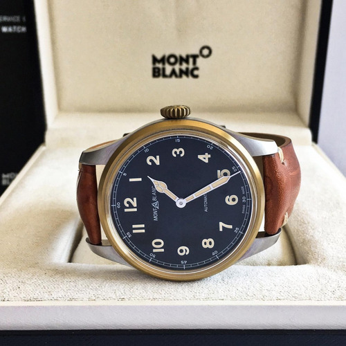 Montblanc 1858 Pilot Bronze 44mm 2019 Completo