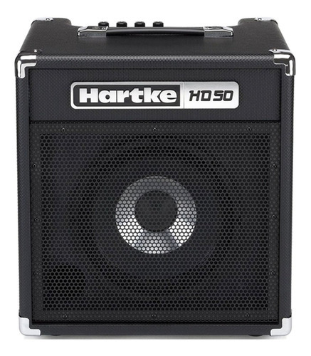 Amplificador de contrabajo Hartke Hd50 Cube Hd 50 Hydrive, color negro, voltaje 110 V/220 V