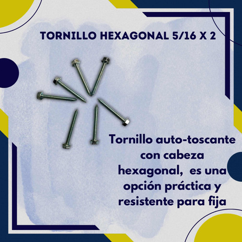 Tornillo Hexagonal 5/16x2