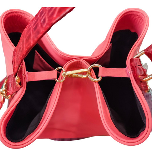 Costal Tipo Morral, Suave Piel De Borrego, Grande. Amarrte®