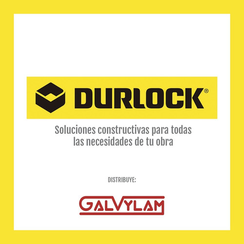 Placa Durlock Materiales X M2 Tabique Doble Sistema Acustico Blanco