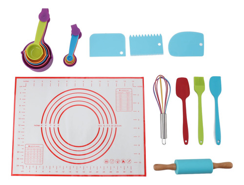 Set De Hornear Para Niños, Silicona Antiadherente, 19 Piezas