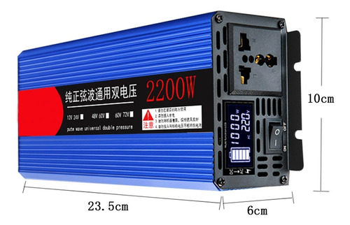 2200w 220v Inversor De Onda Senoidal Pura De Toma Universal