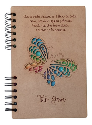 Agenda Personalizada Cuaderno Publicitario Mdf  Libreta