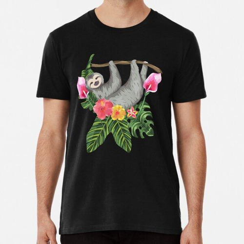 Remera Sloth In Spring - Camiseta Linda Y Divertida Para Los