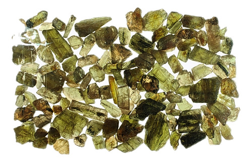 Lbl06 Andalusita Bruta Lote 100g Coleção Artesanato Jóias Alaranjado Verde Marrom