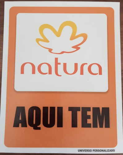 Adesivo Sinalização Vendedora Produtos Natura Avon 20x25cm