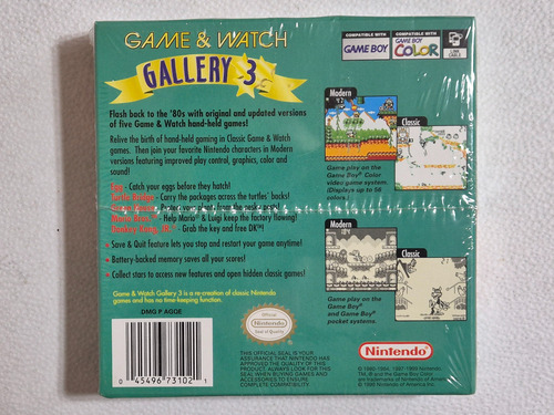 Game And Watch Gallery 3 Nintendo Game Boy Color Sellado