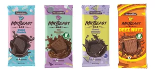 Mrbeast Chocolate Bar Pack Surtido (4 Piezas)