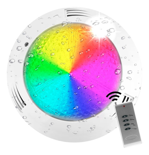 Luz Para Pileta Material Luminaria Rgb Subacuatica Led 35w