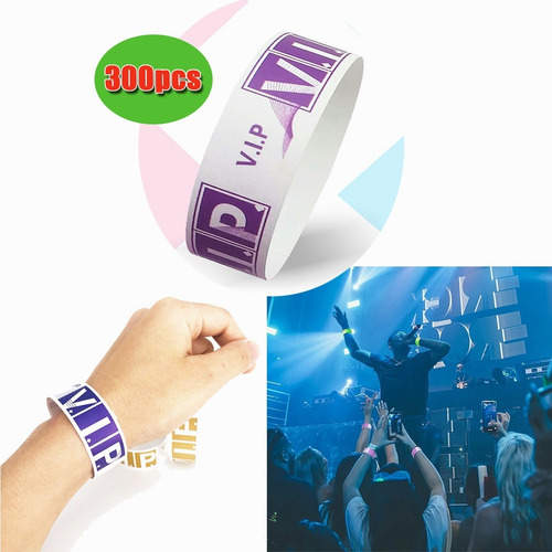 Pulsera De Papel/identificación Para Eventos Pulseras 300pcs