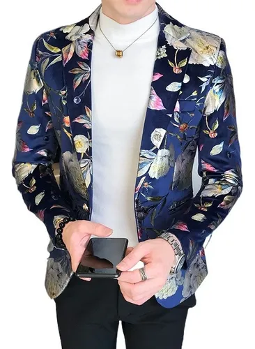 Traje floreado hombre new arrivals