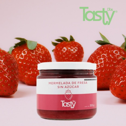 Mermelada De Fresa Tasty Sin Azucar 355g Diabeticos