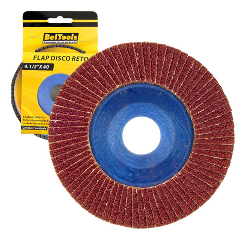 Disco De Desbaste Flap Reto 4.1/2 X 40 - Beltools