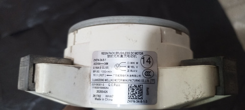 Motor Condensador Mirage Inverter Magnum19 Mod.emc120e120v (Usado)