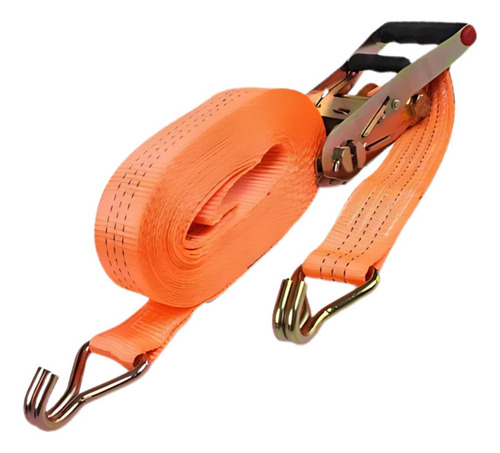 Kit De Amarração Laranja 50mm 3t 9m Gancho J