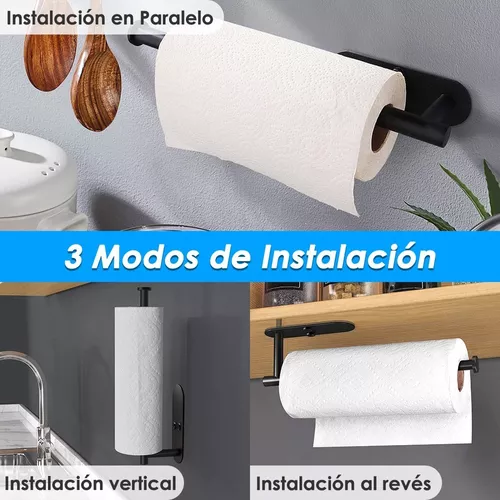 Portarrollos Papel Adhesivo Debajo Del Gabinete Para Cocina