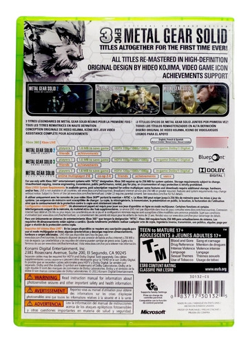Metal Gear Solid Hd Collection Xbox 360 En Español (Reacondicionado)