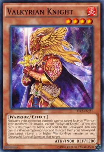 Tarjeta Yugioh! Caballero De La Valkiria Ldk2-spj21 Comun