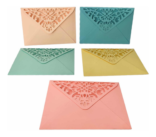 30 Sobres Mini 10x7 Cm Colores Mate