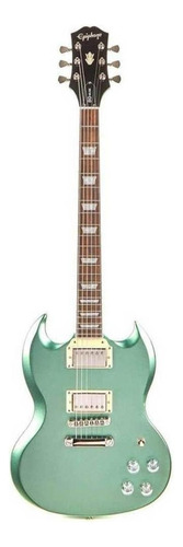 Guitarra eléctrica Epiphone Modern SG SG Muse de caoba wanderlust green metallic metalizado con diapasón de laurel indio