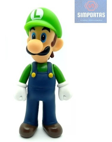 Figura De Luigi Articulada 12 Cms Super Mario Bros Calidad