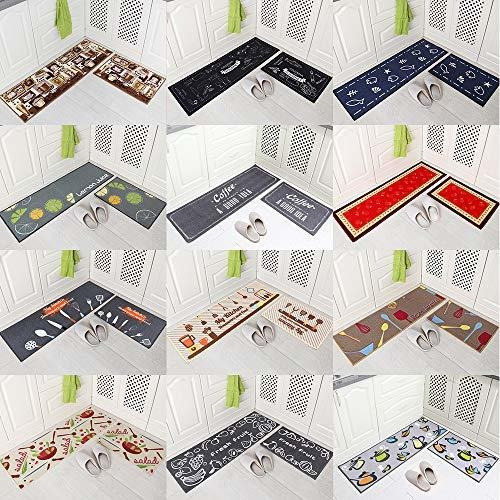 Carvapet - Alfombra De Cocina Antideslizante, 2 Piezas, Resp