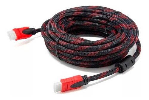 Cable Hdmi 10 Metros Full Hd Mallado 2 Filtros Led Tv 3d