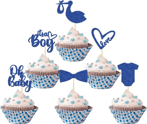 36 Adornos Para Cupcakes Para Baby Shower