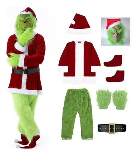 Guantes verdes de piel para Navidad, accesorios de disfraz de monstruo verde  para Halloween, regalos de Navidad y Año Nuevo