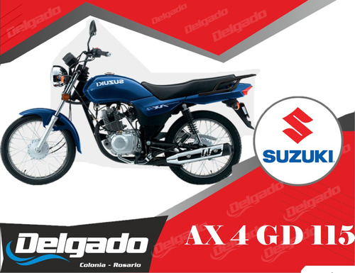 Moto Suzuki Ax4 Gd 115 Financiada 100% Y Hasta En 60 Cuotas